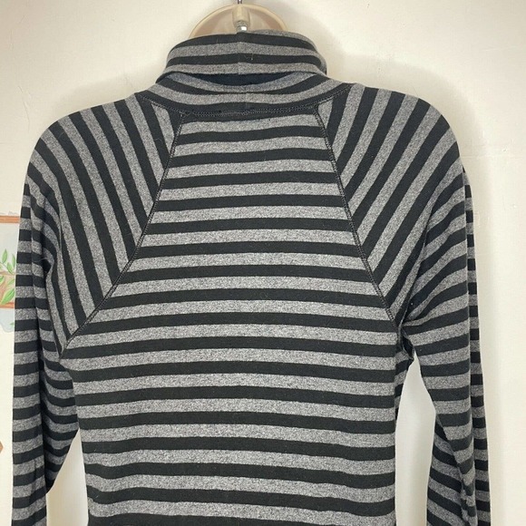 Lauren Ralph Lauren Striped Turtleneck Sweater Dress Women’s Medium Ruffle Hem - Picture 6 of 7